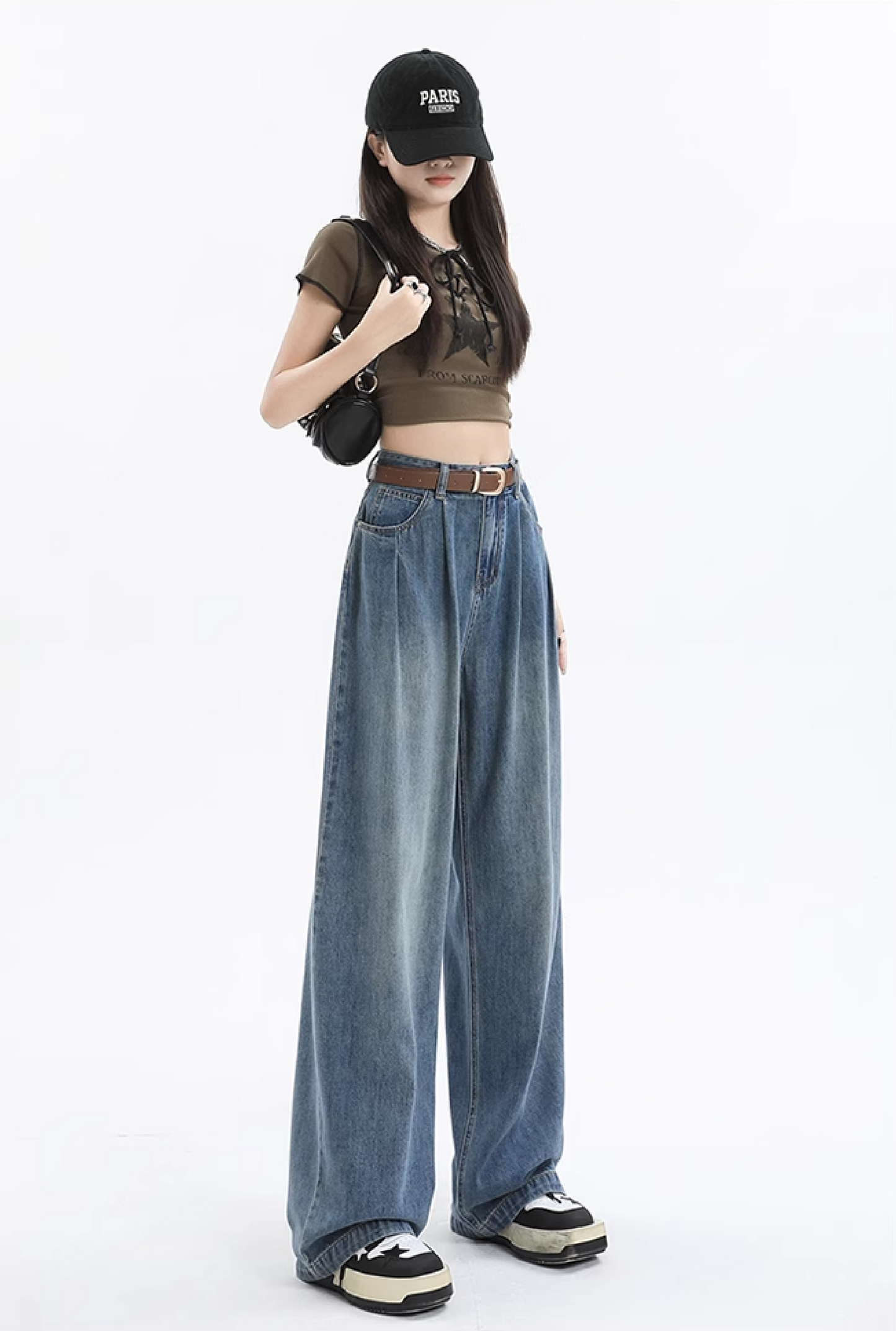 ウォッシュドワイドデニムパンツ MAS302
