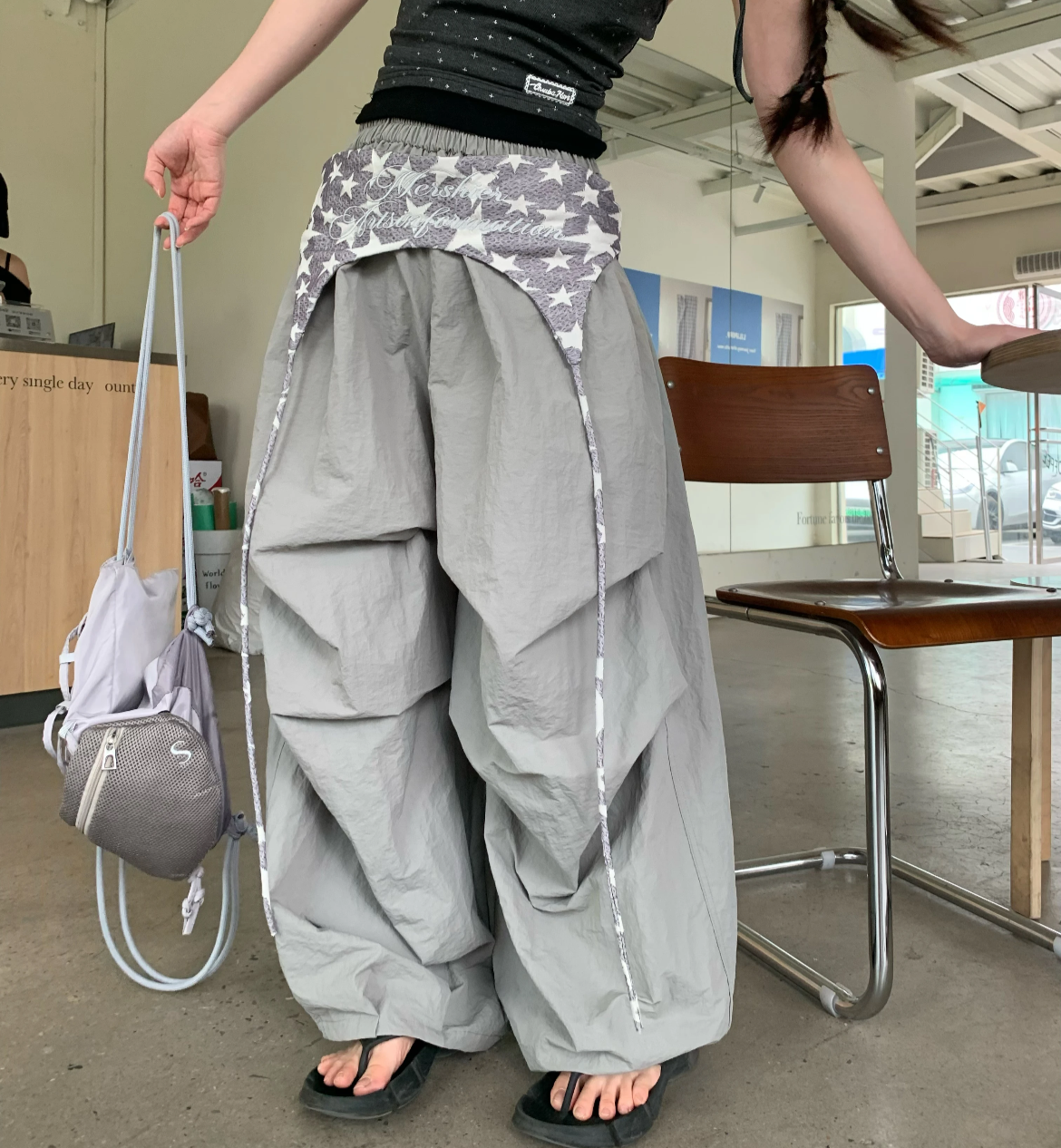 スターロインクロスワイドレッグパンツ