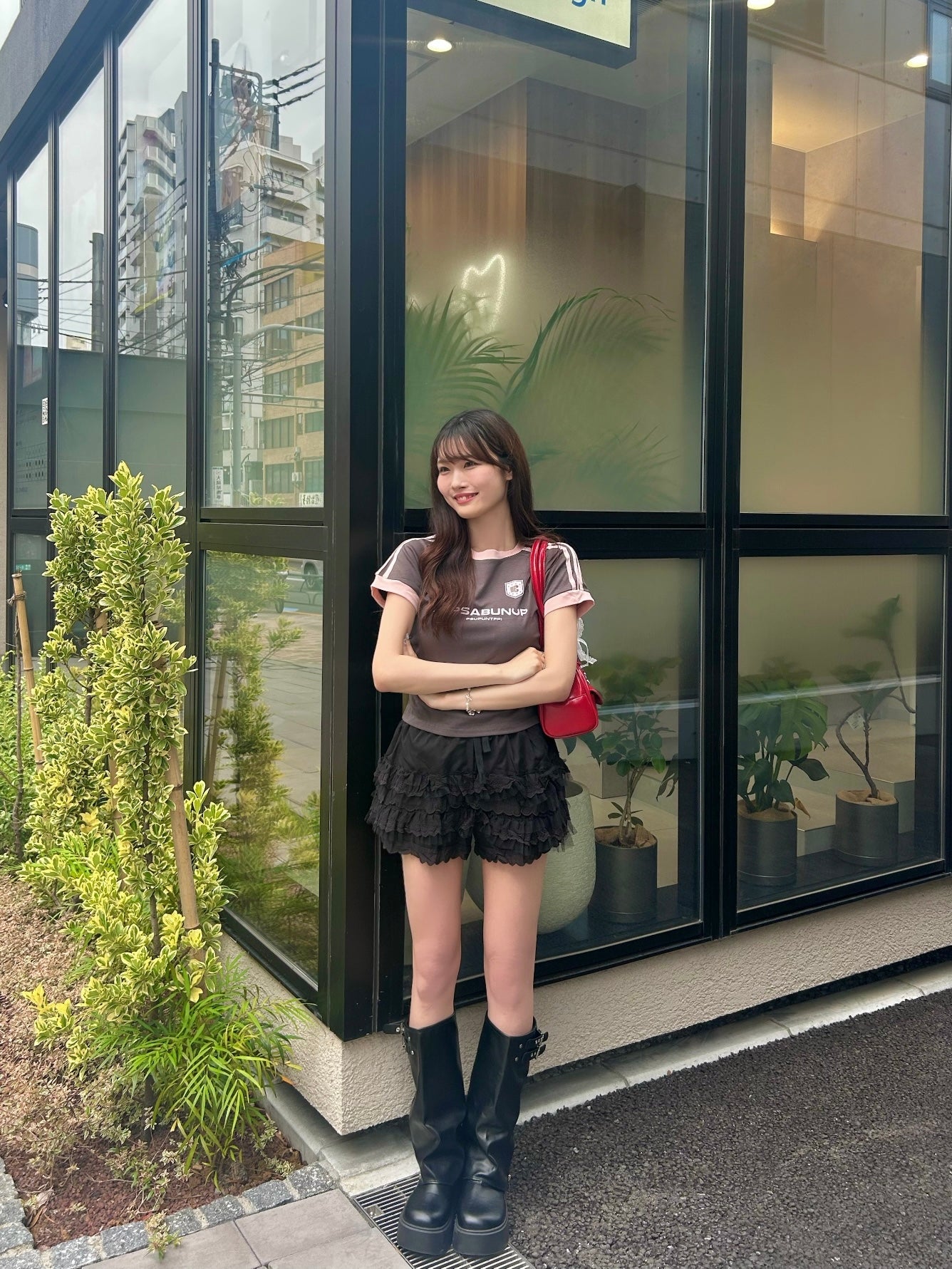 フットボールラグランTシャツ