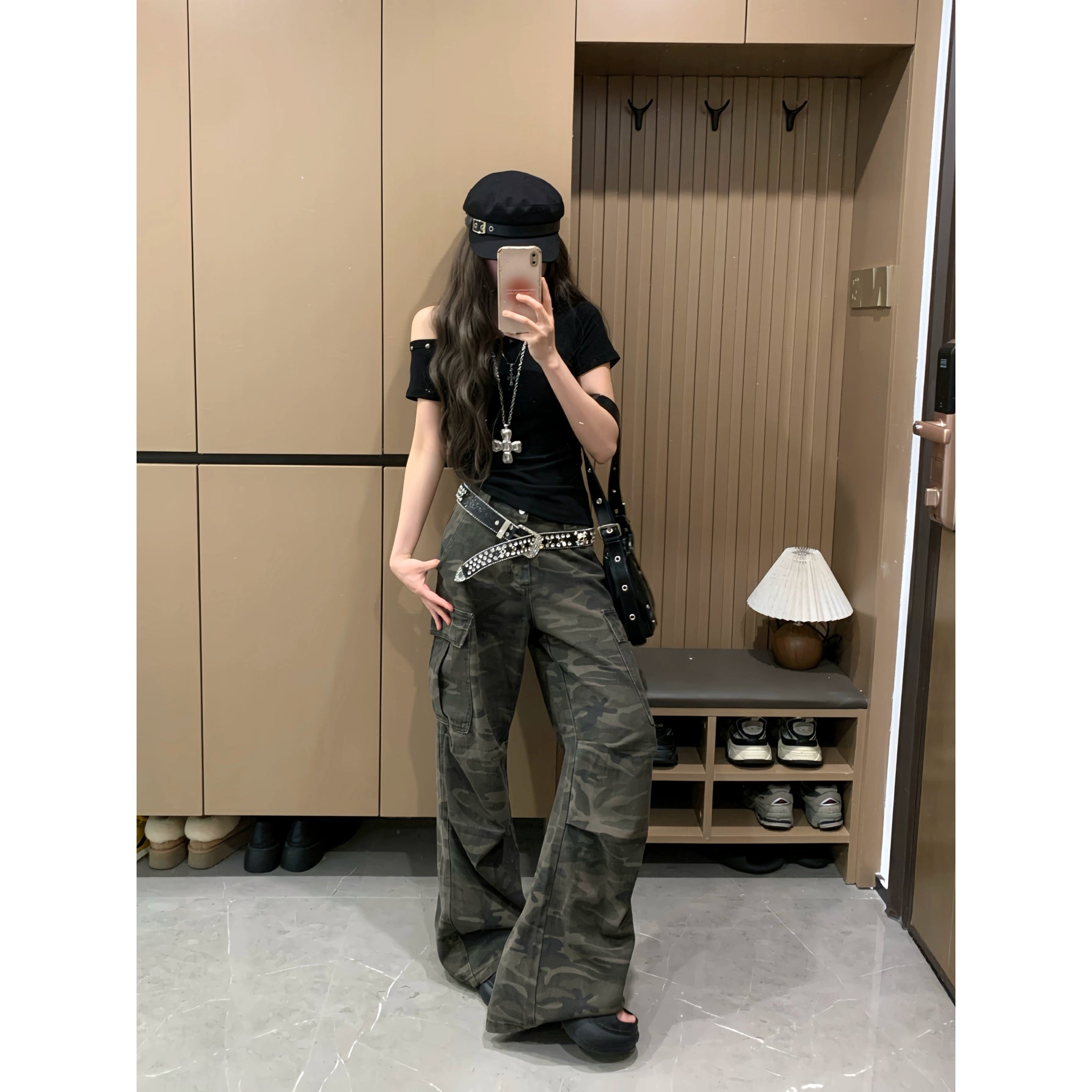 マルチポケットカモカーゴパンツ