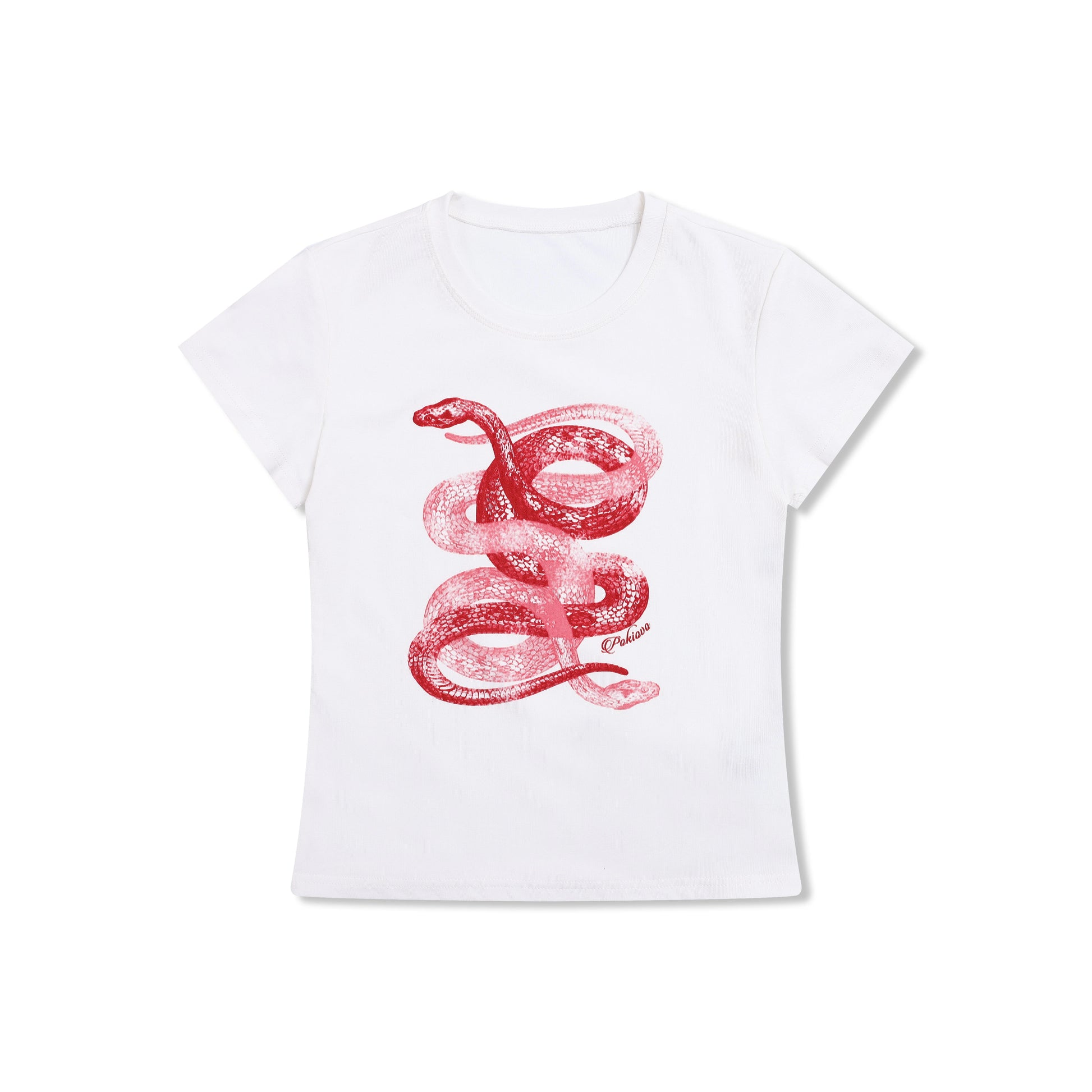 スネーククロップドTシャツ