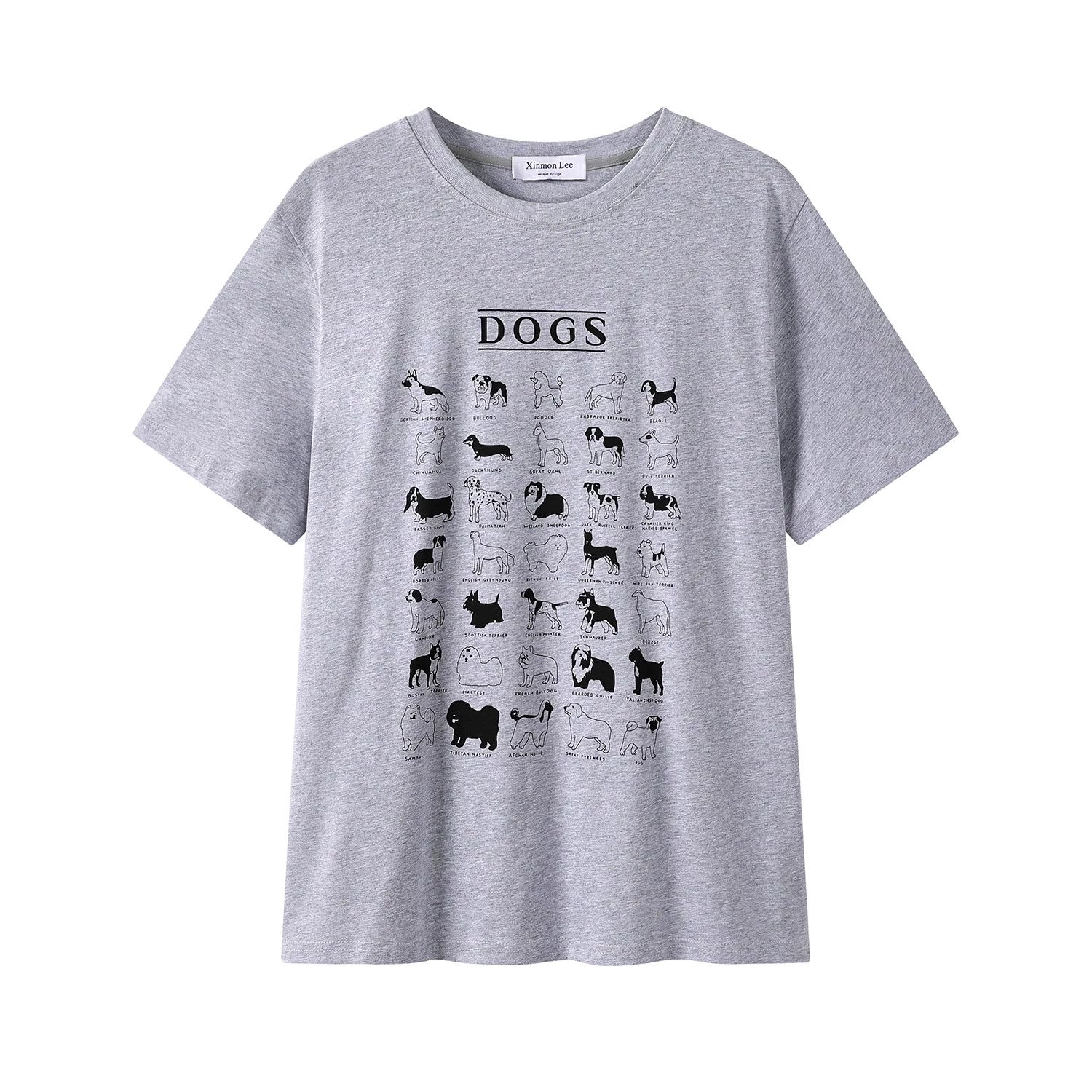 ドッグパターンTシャツ