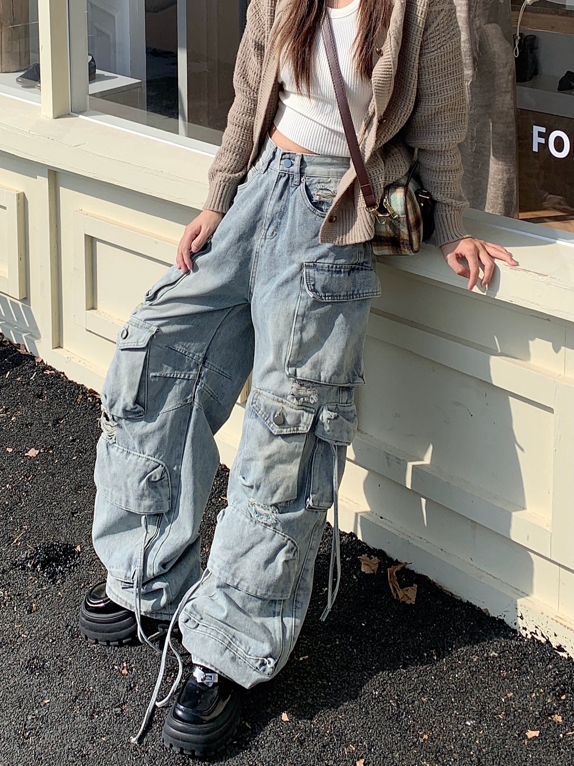 マルチポケットウォッシュグラデーションデニム