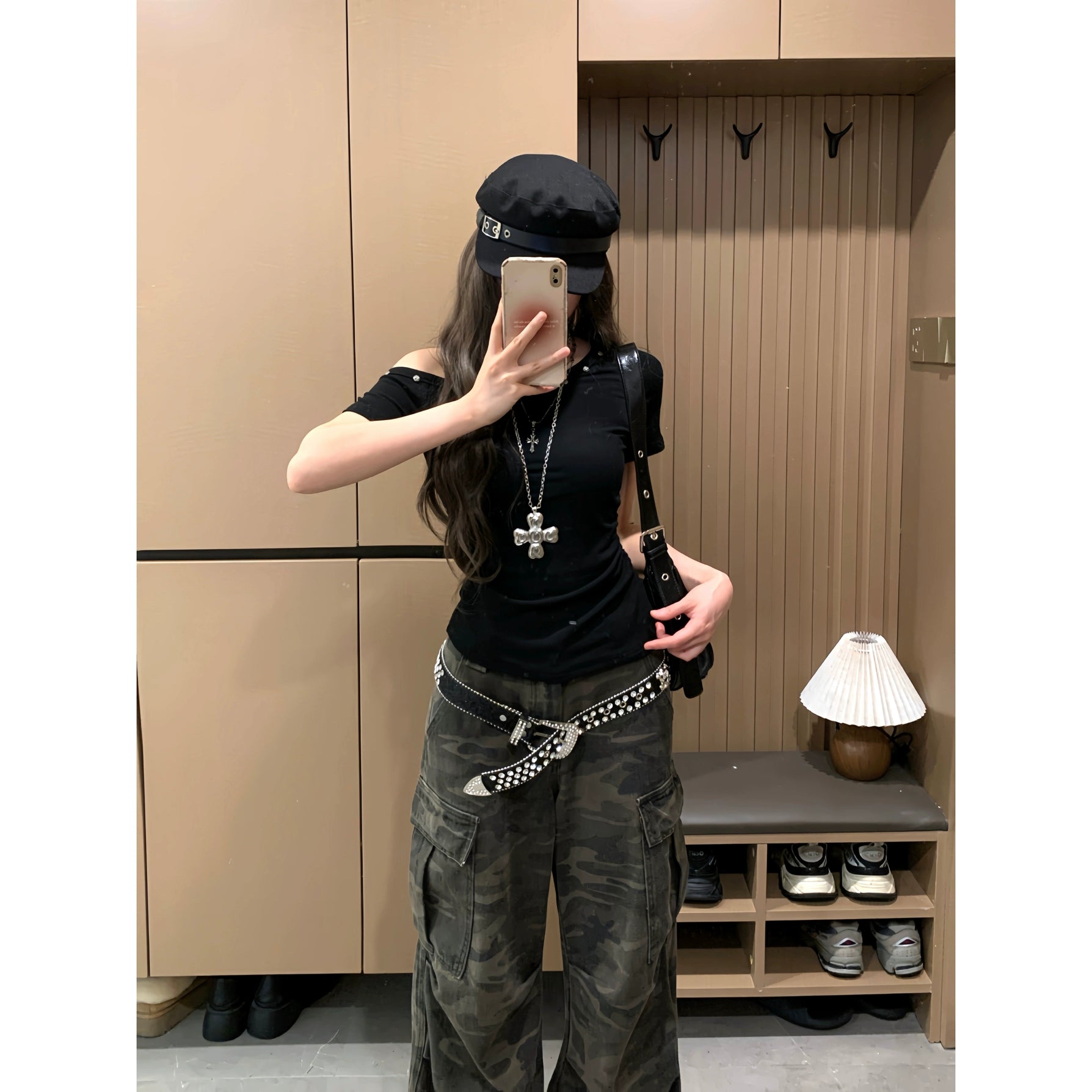 マルチポケットカモカーゴパンツ