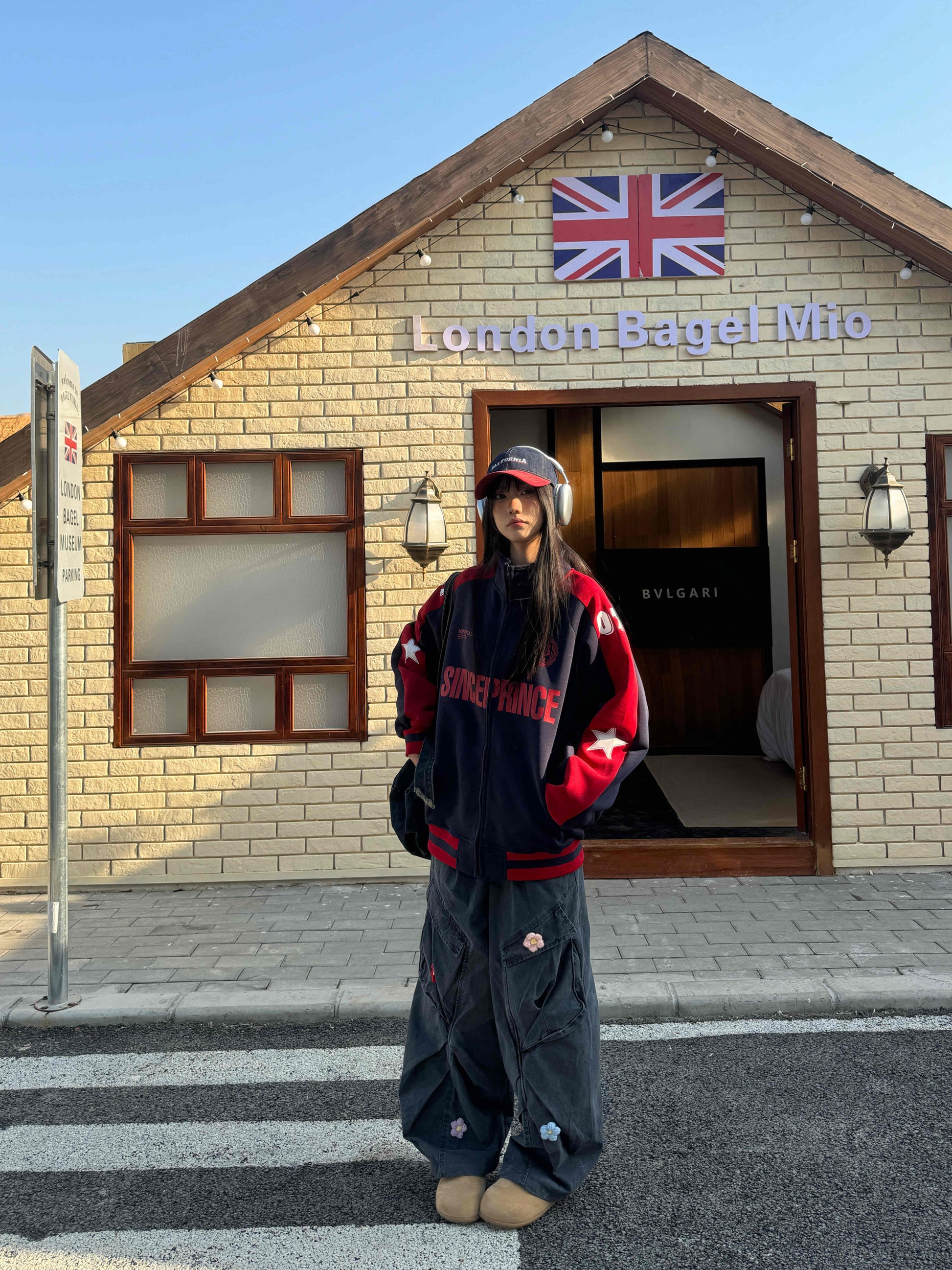 バイカラースポーティートラックジャケット KDS377