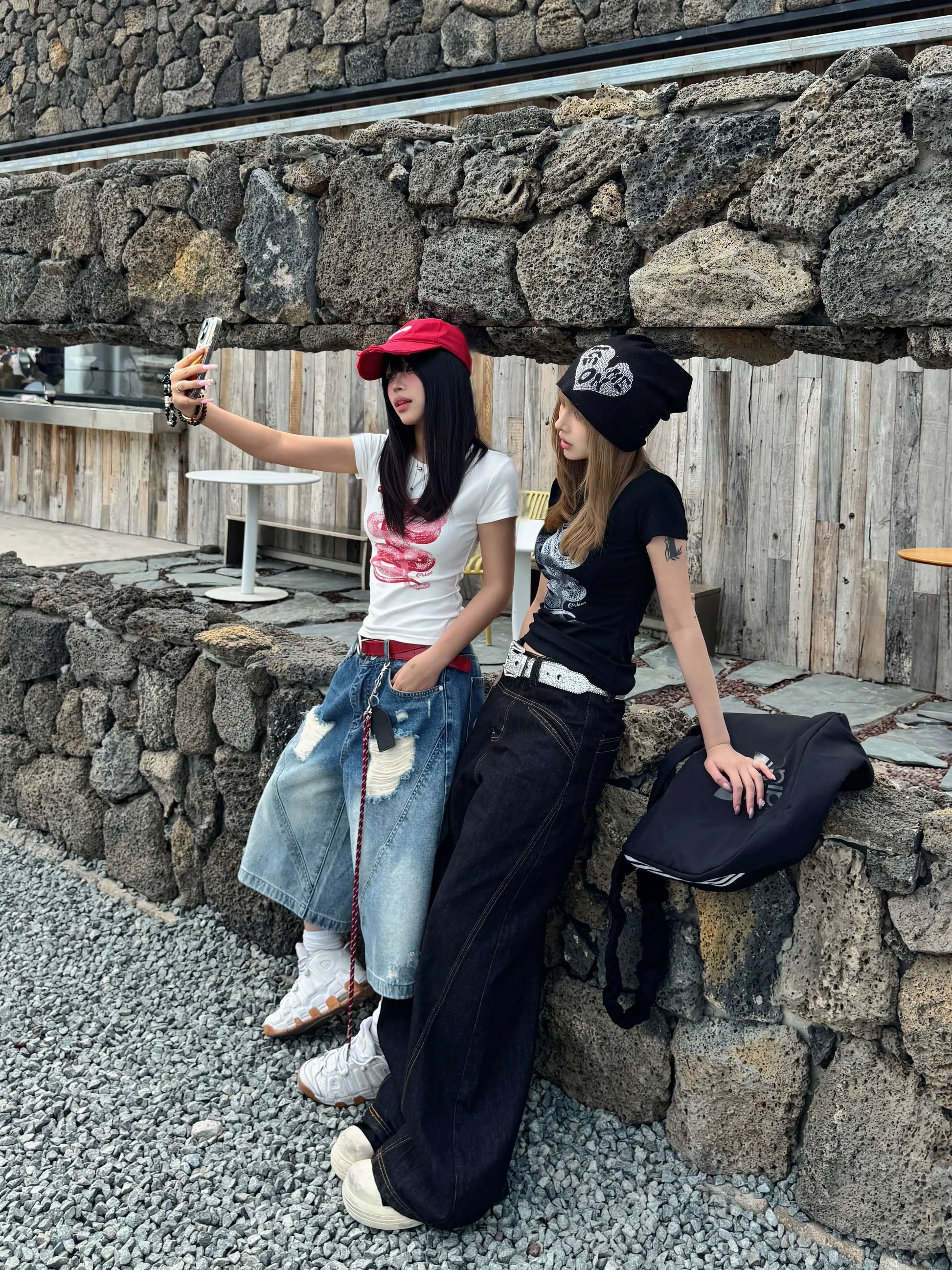 スネーククロップドTシャツ