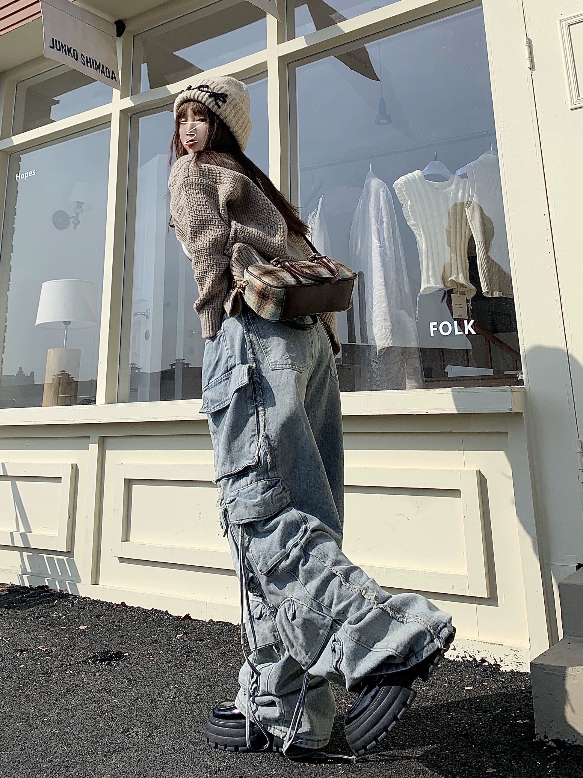 マルチポケットウォッシュグラデーションデニム