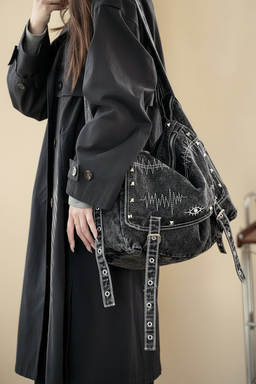 Vintage Denim Shoulder Bag / ヴィンテージデニムショルダーバッグ 