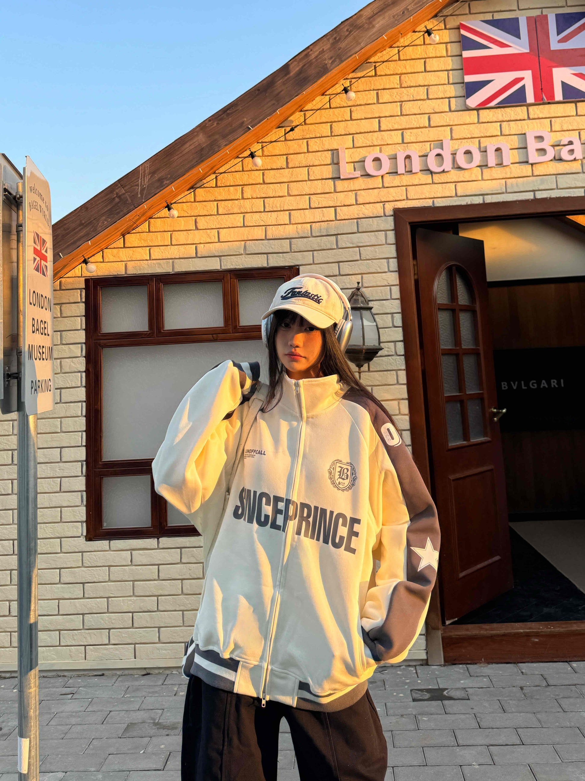 バイカラースポーティートラックジャケット KDS377