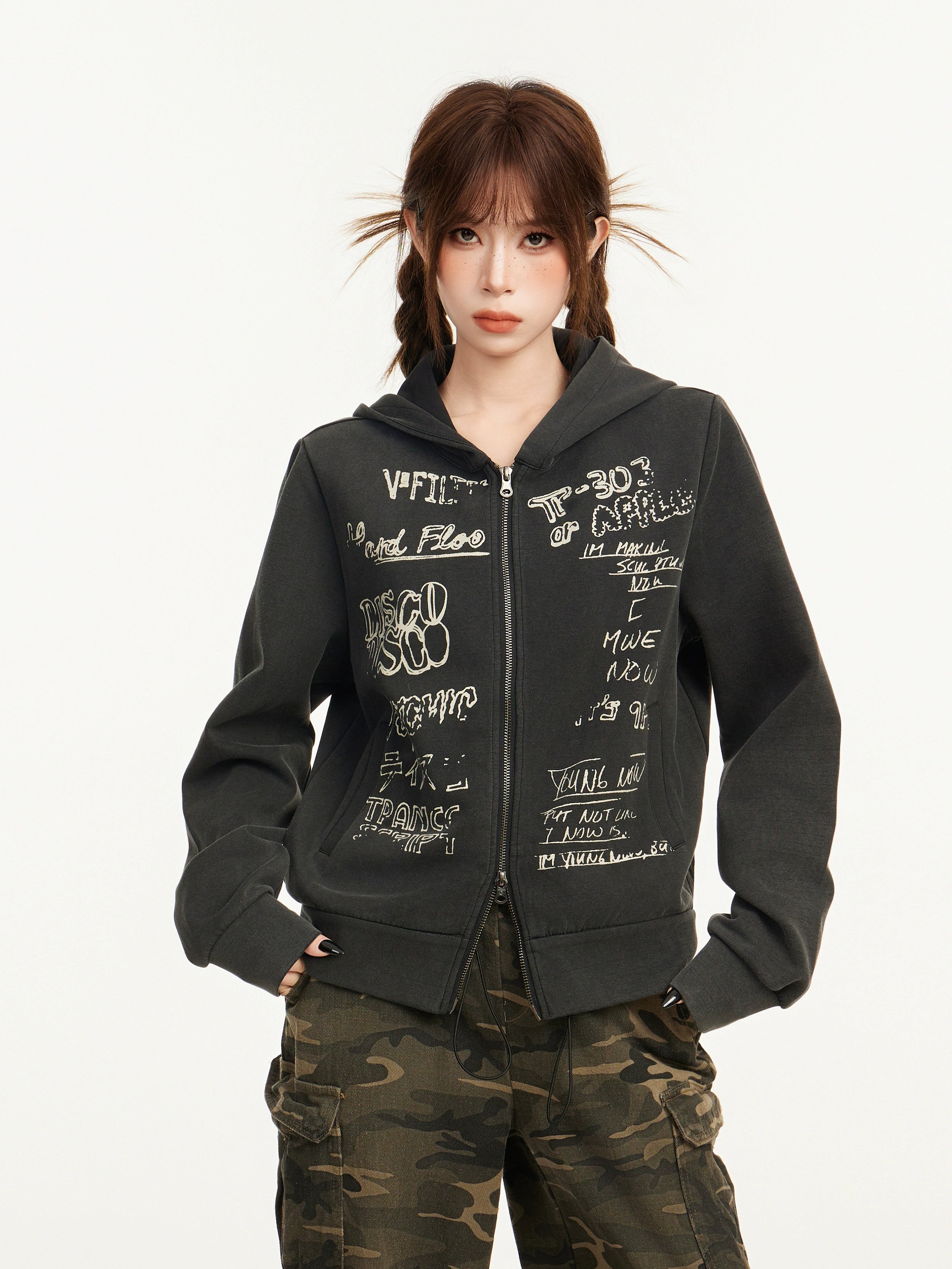 geeks ダブルジップフーディーパーカー geeks ダブルジップフーディーパーカー