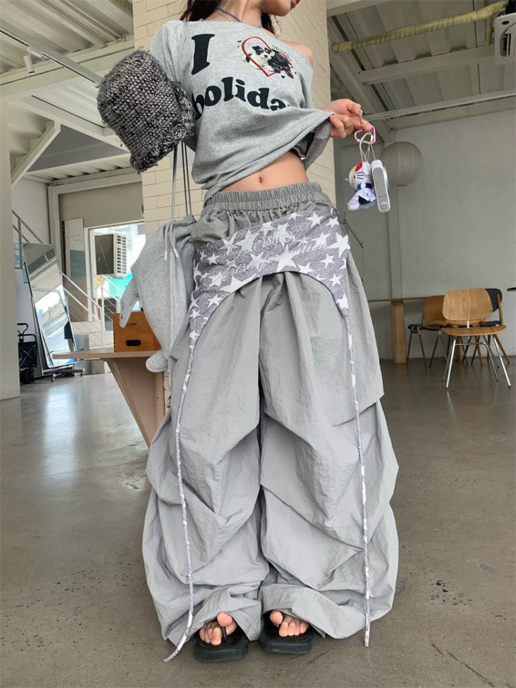 スターロインクロスワイドレッグパンツ