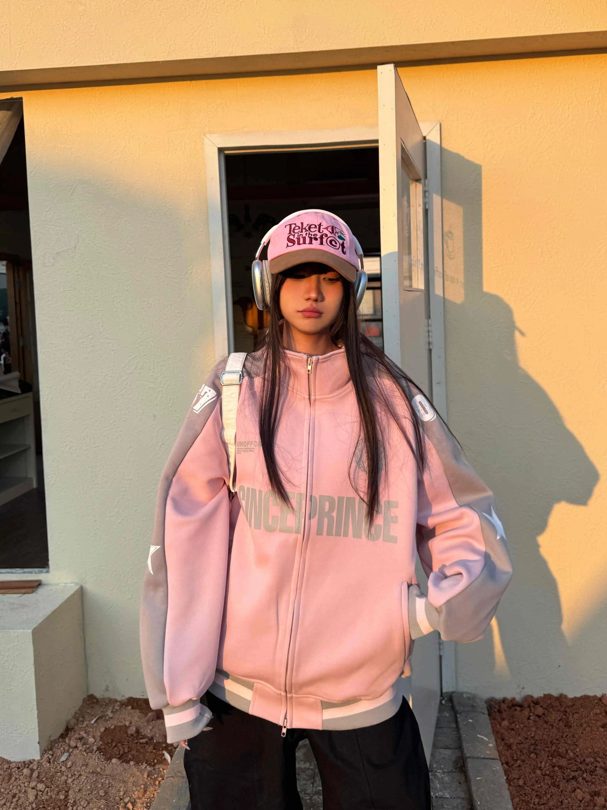 バイカラースポーティートラックジャケット KDS377