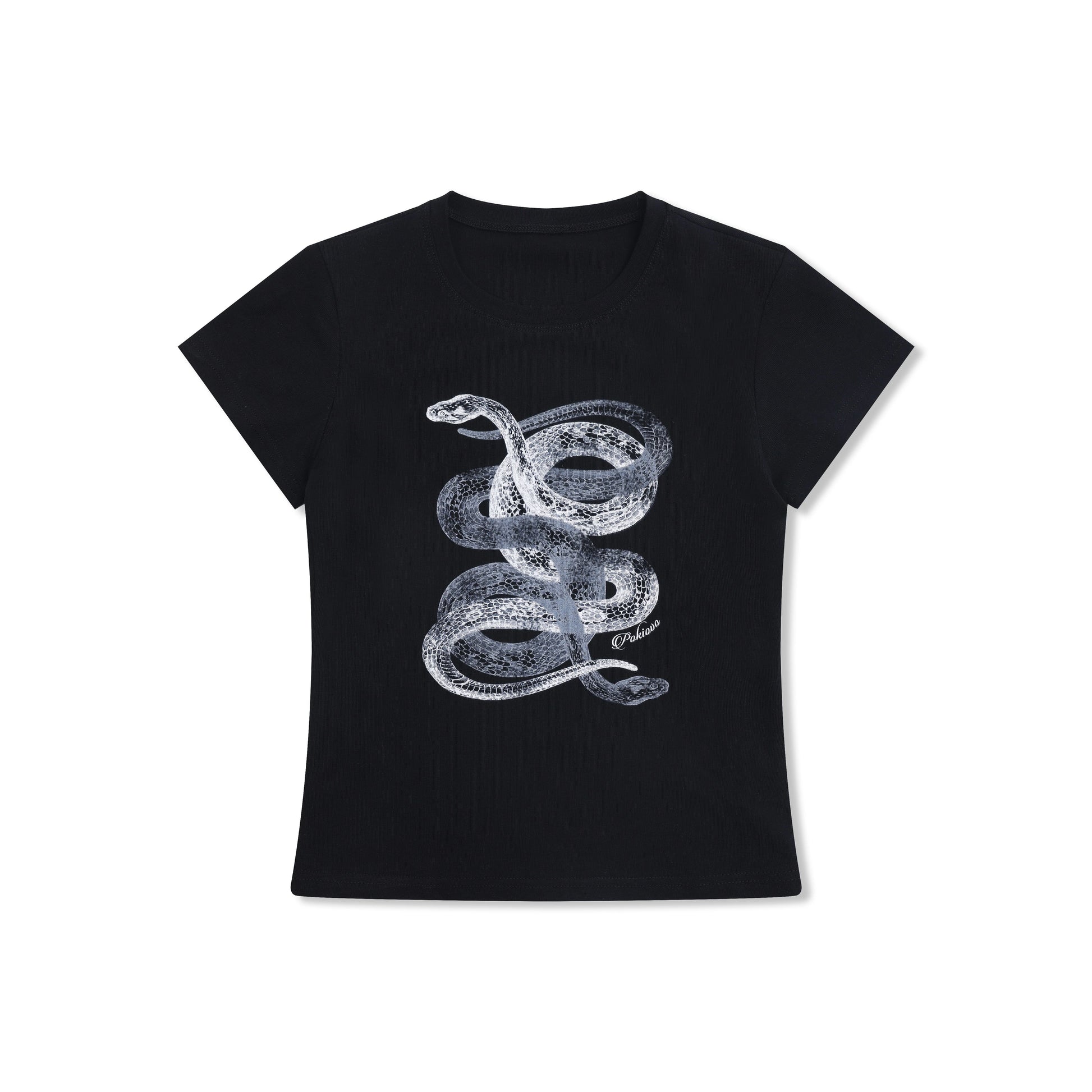 スネーククロップドTシャツ