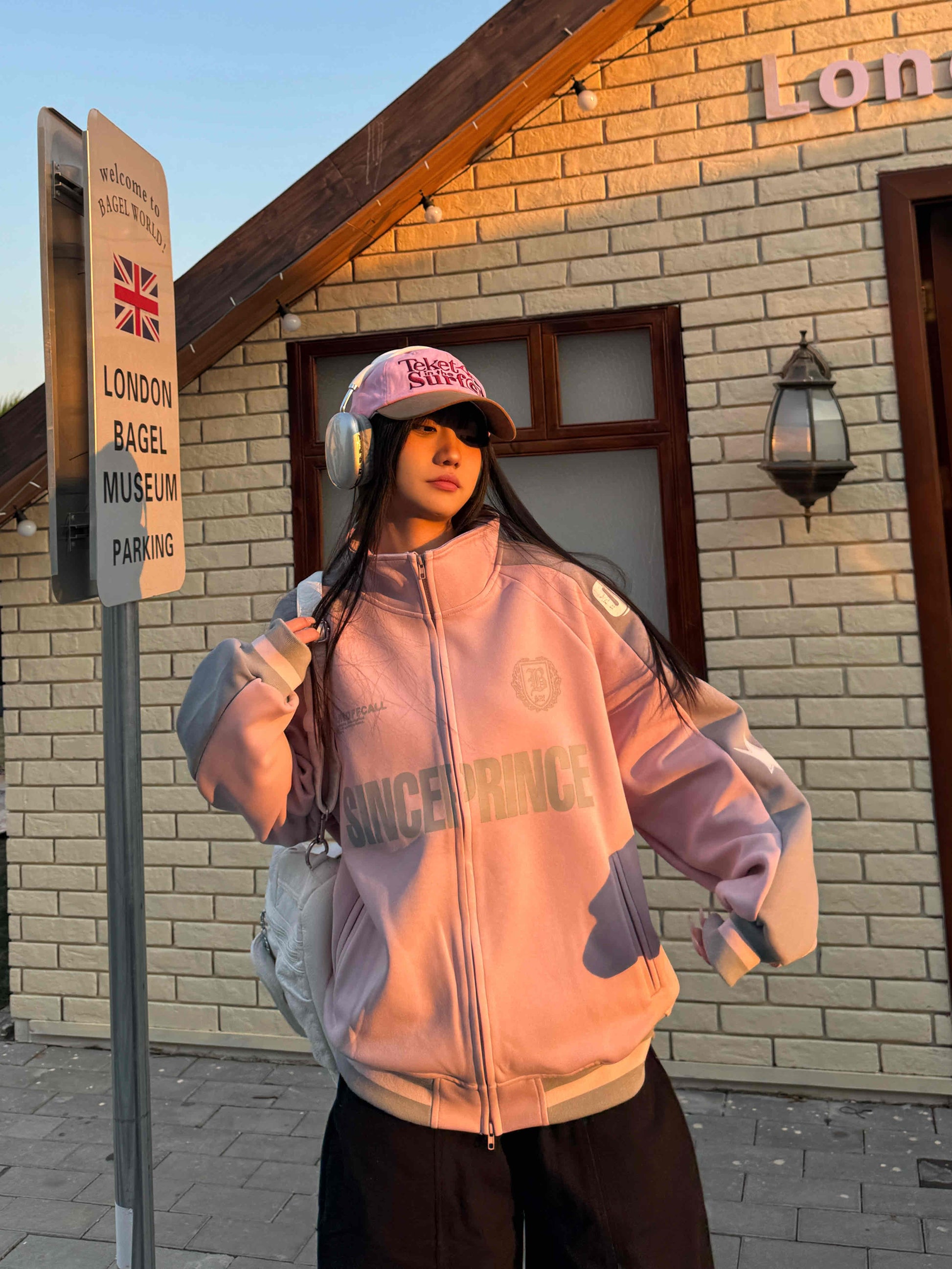 バイカラースポーティートラックジャケット KDS377