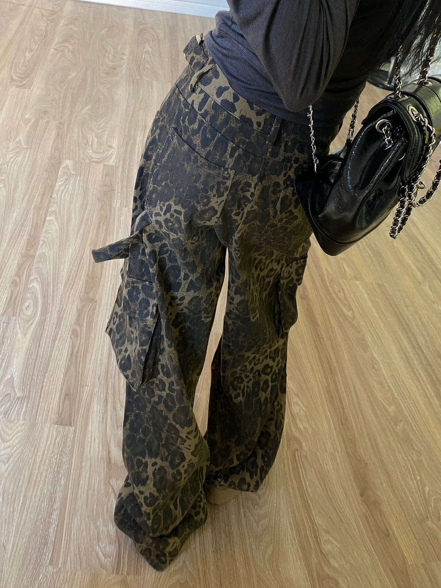 レオパードカーゴパンツ
