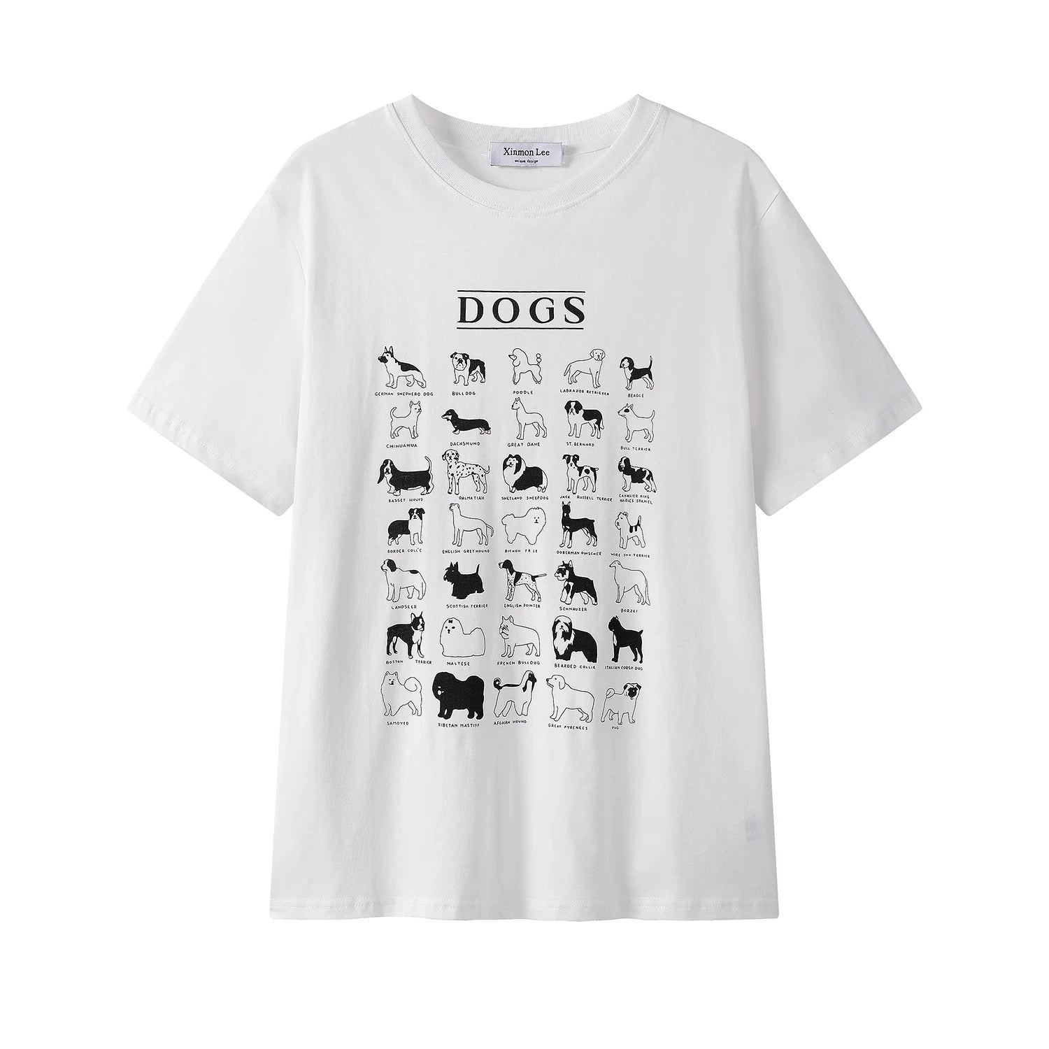 ドッグパターンTシャツ