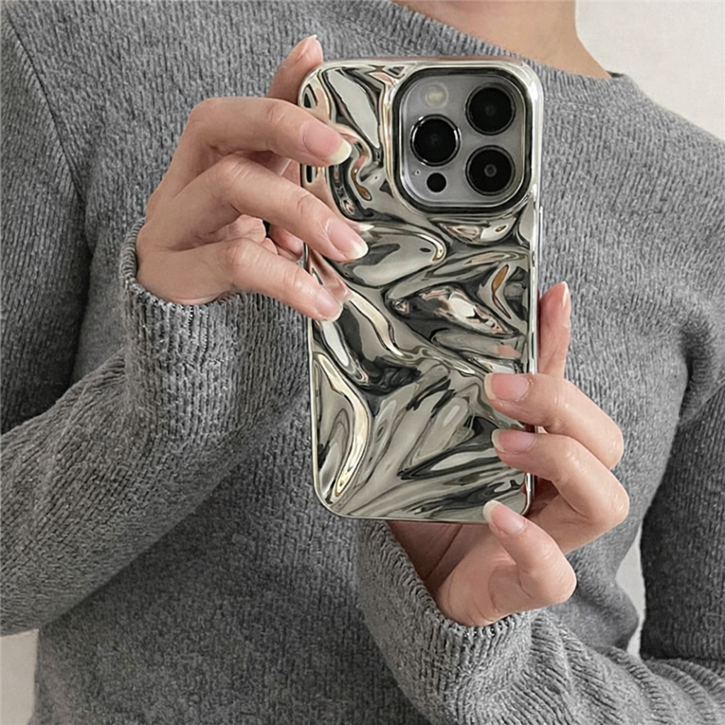 ミラーウェーブメタルiPhoneケース