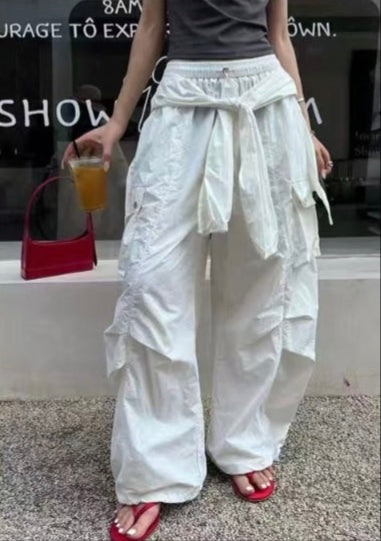 ウエストリボンカーゴパンツ