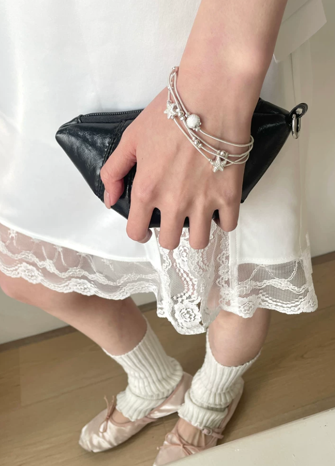 シェル＆スターデザインブレスレット