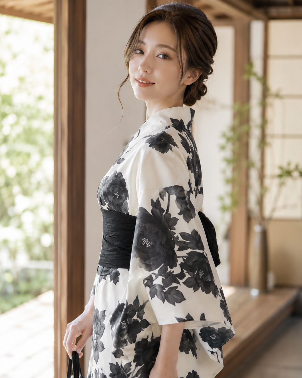 黒牡丹フェミニン浴衣セット
