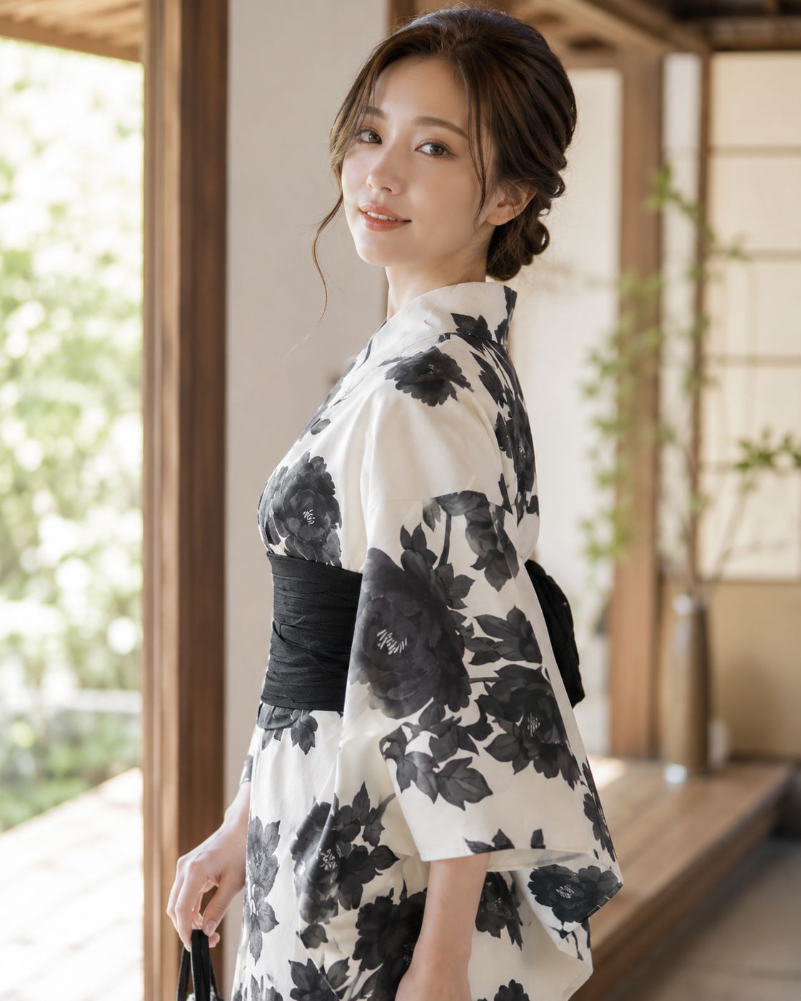 黒牡丹フェミニン浴衣セット