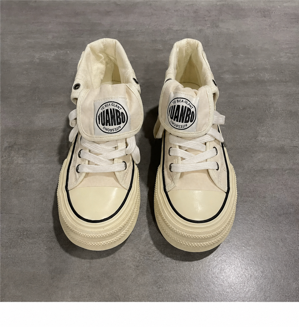 ストリートステッチ厚底スニーカー