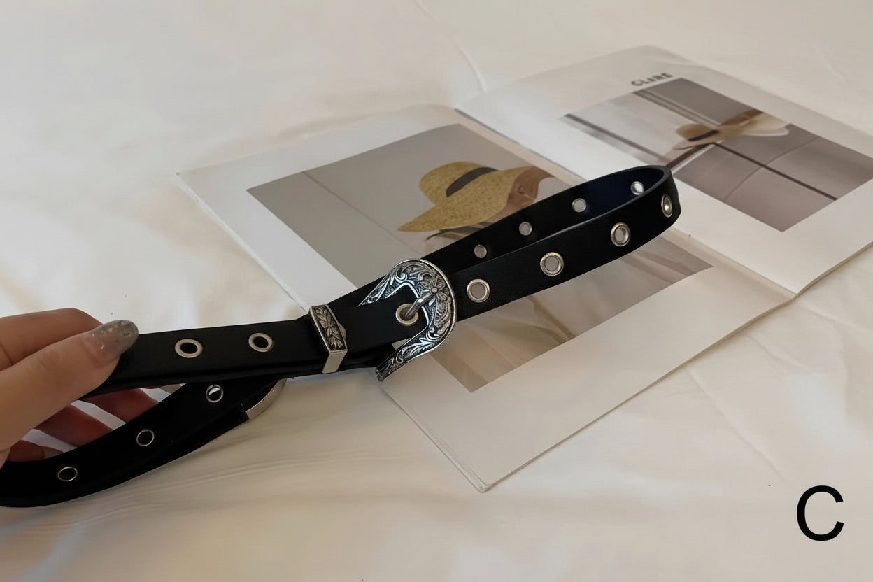 ヴィンテージウエスタンバックル レザーベルト