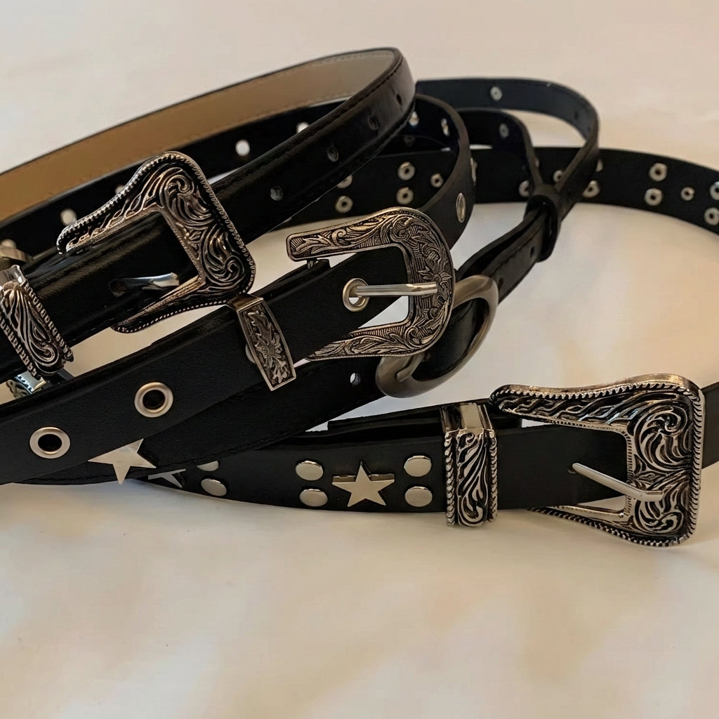 ヴィンテージウエスタンバックル レザーベルト