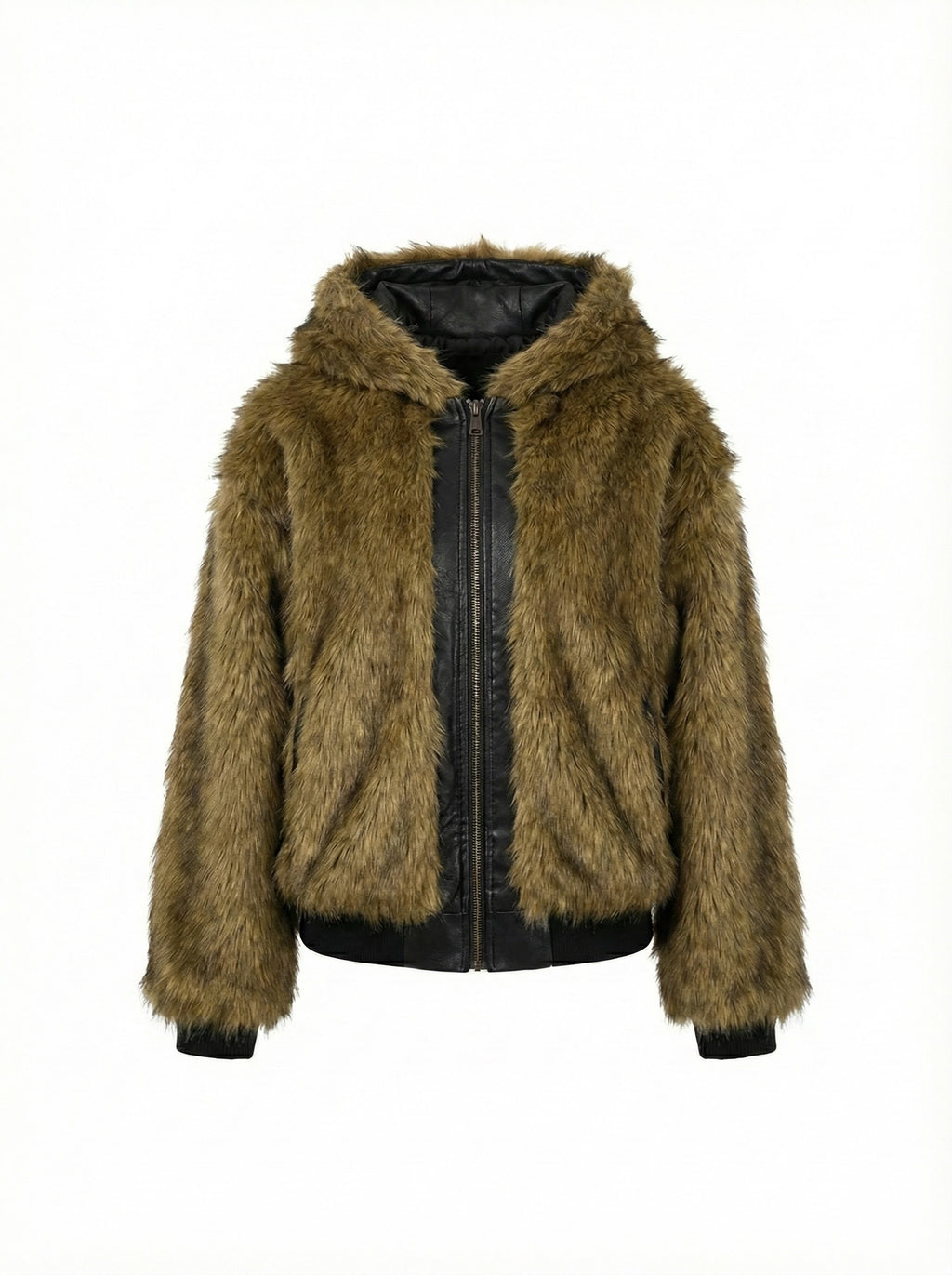 リバーシブルレザーファーオーバージャケット