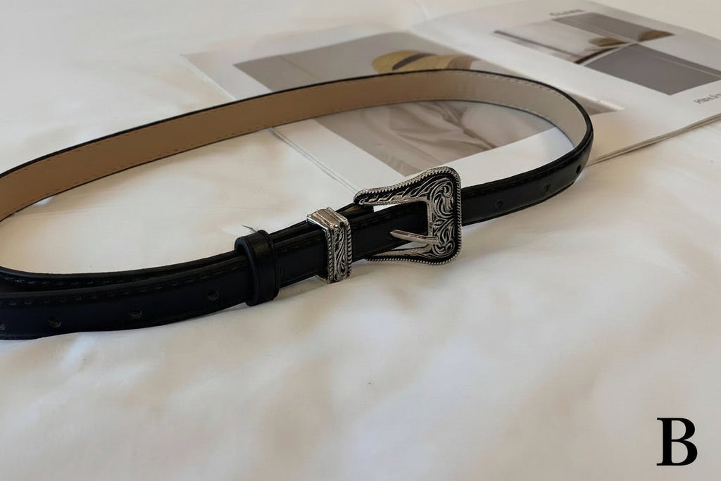 ヴィンテージウエスタンバックル レザーベルト