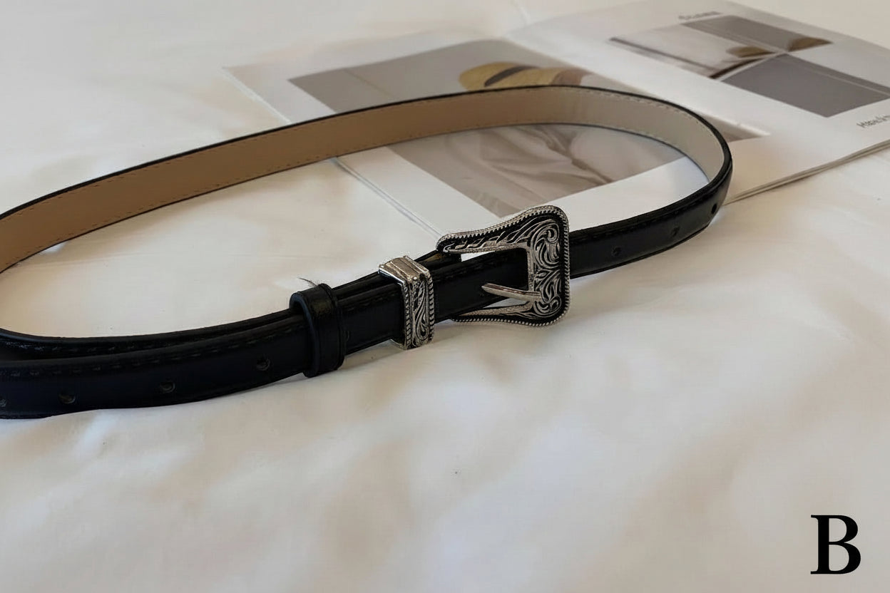 ヴィンテージウエスタンバックル レザーベルト