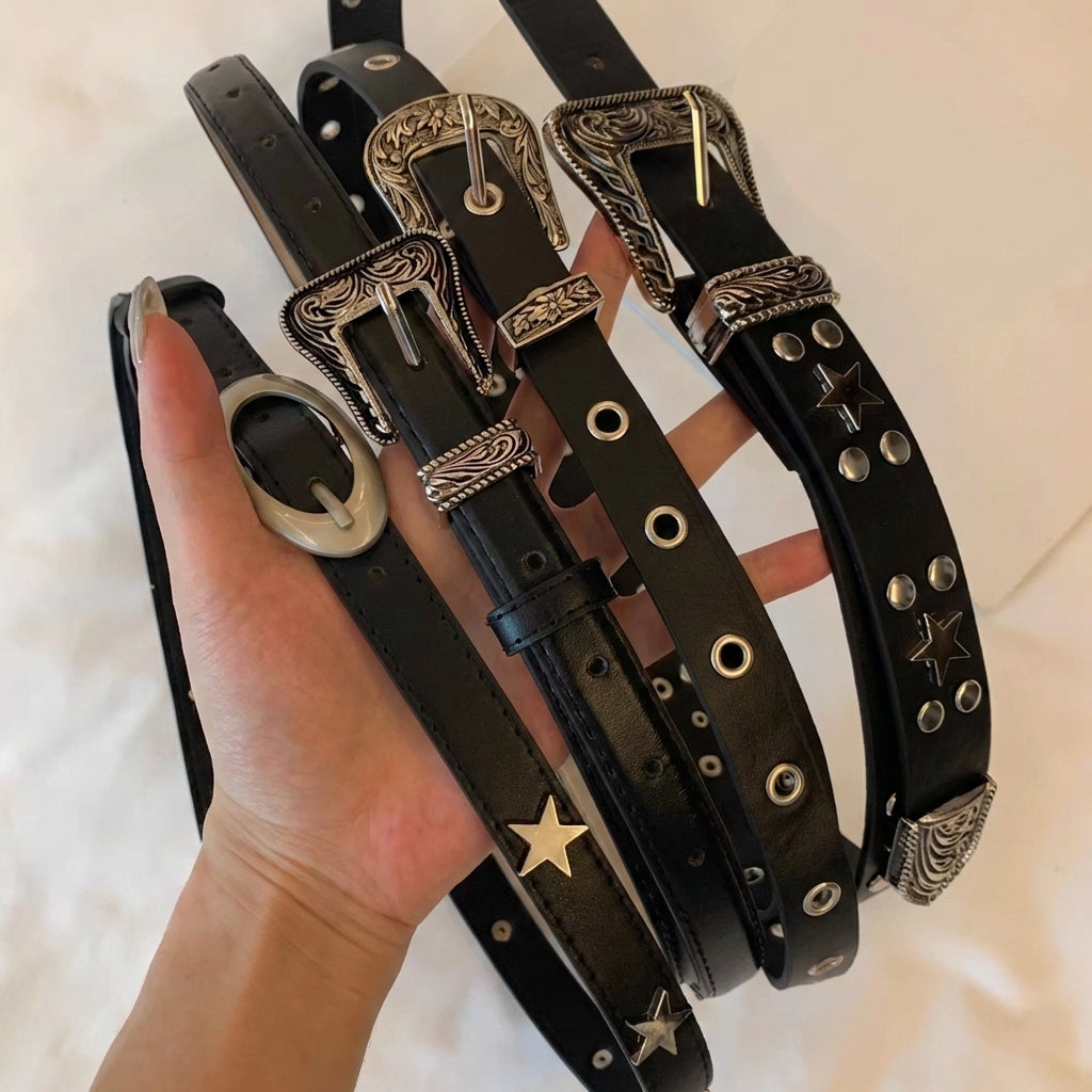 ヴィンテージウエスタンバックル レザーベルト