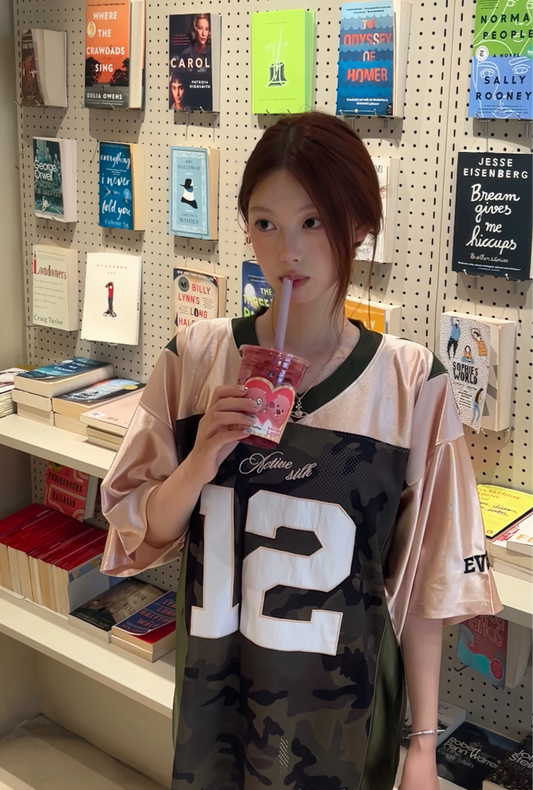 ナンバー12カモユニフォームTシャツ