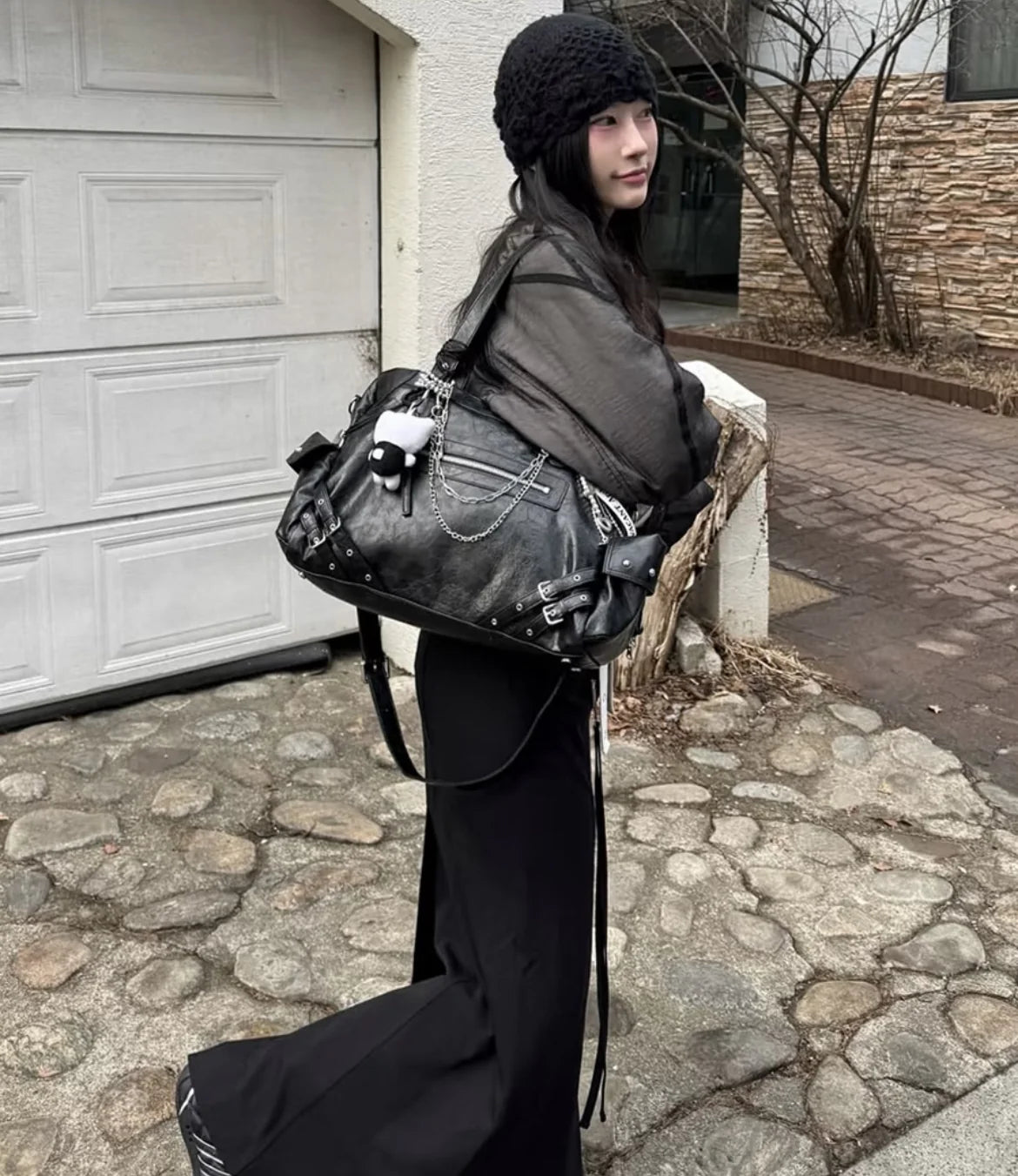 ヴィンテージレザーショルダーバッグ