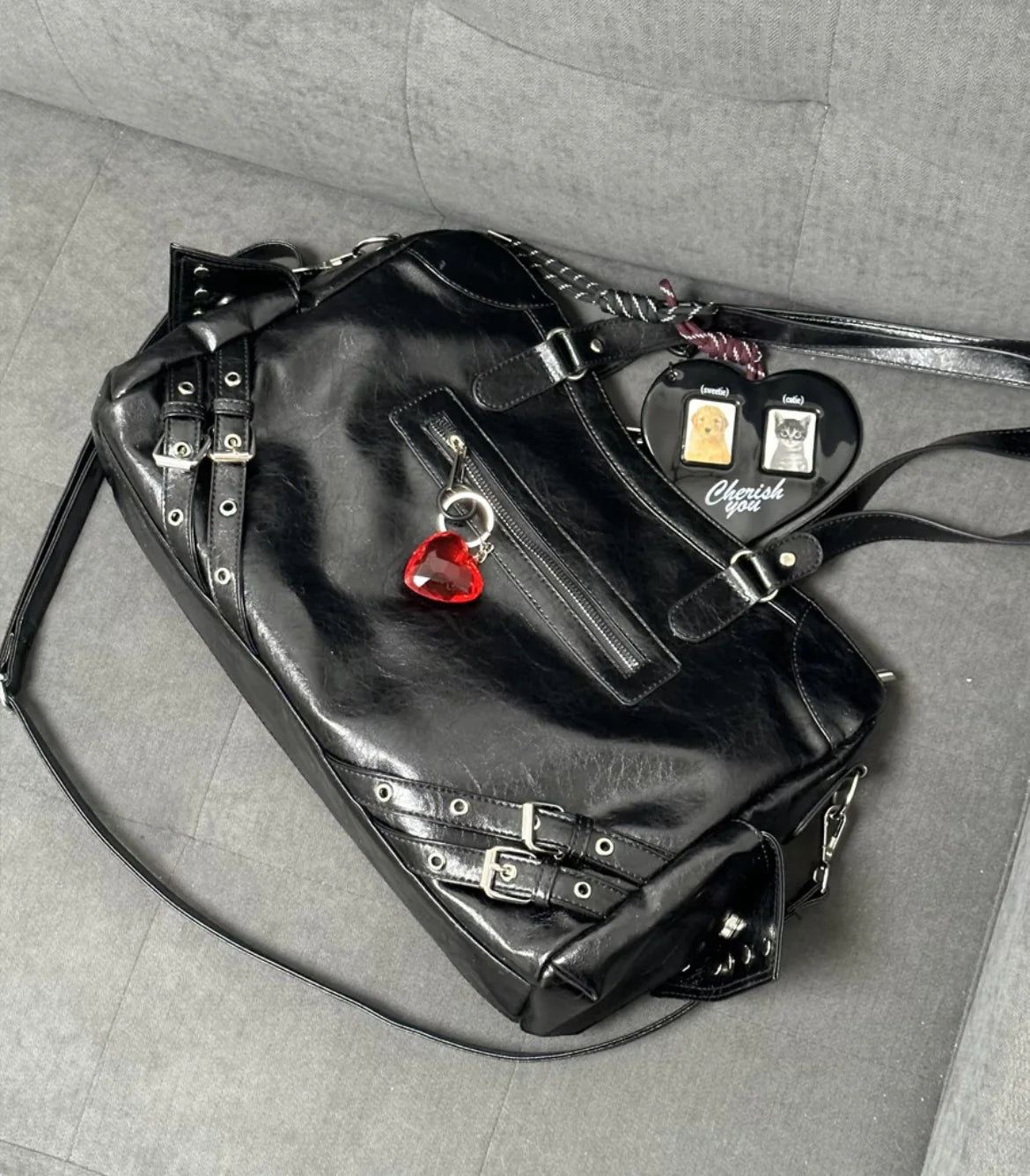 ヴィンテージレザーショルダーバッグ