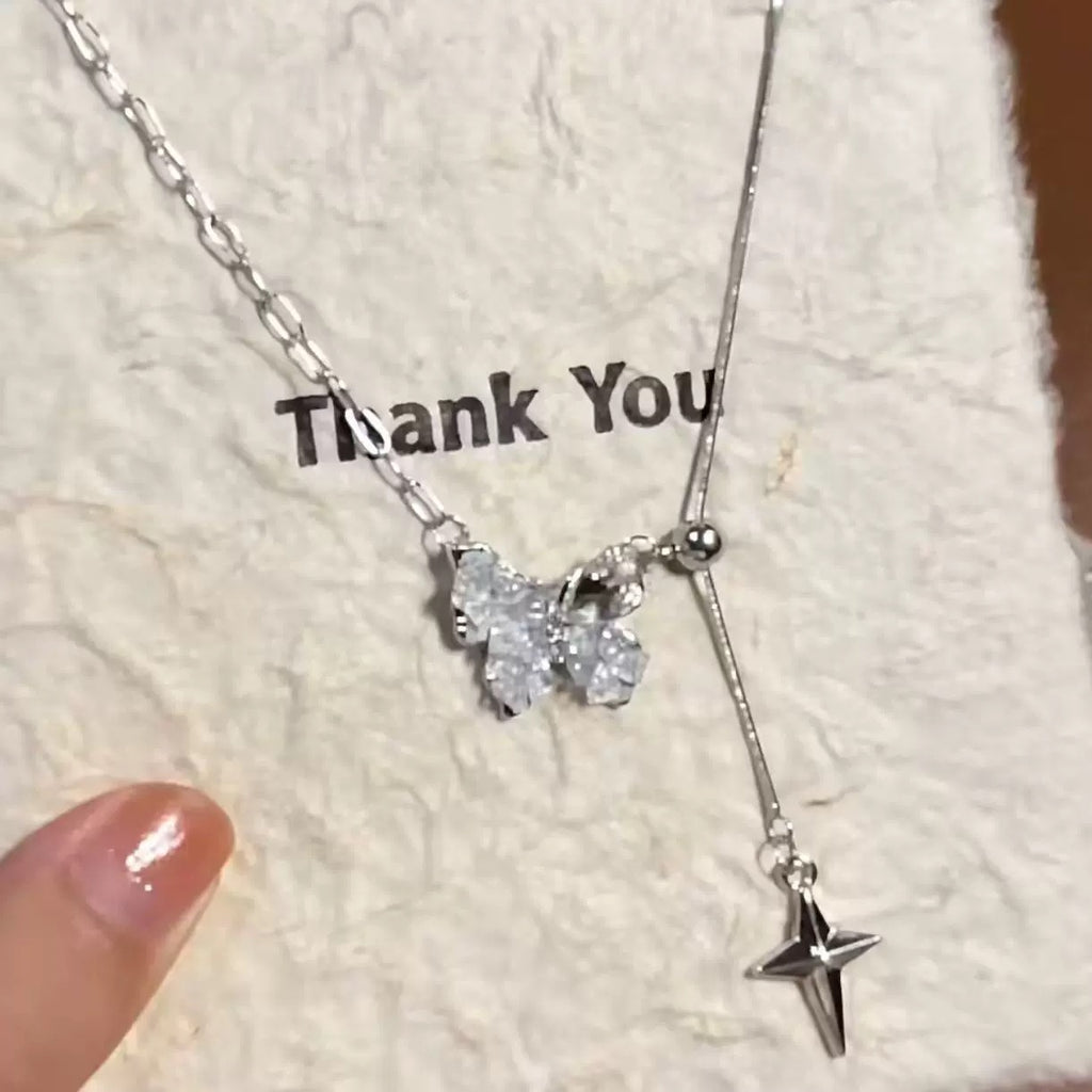 バタフライフェアリーチェーンネックレス