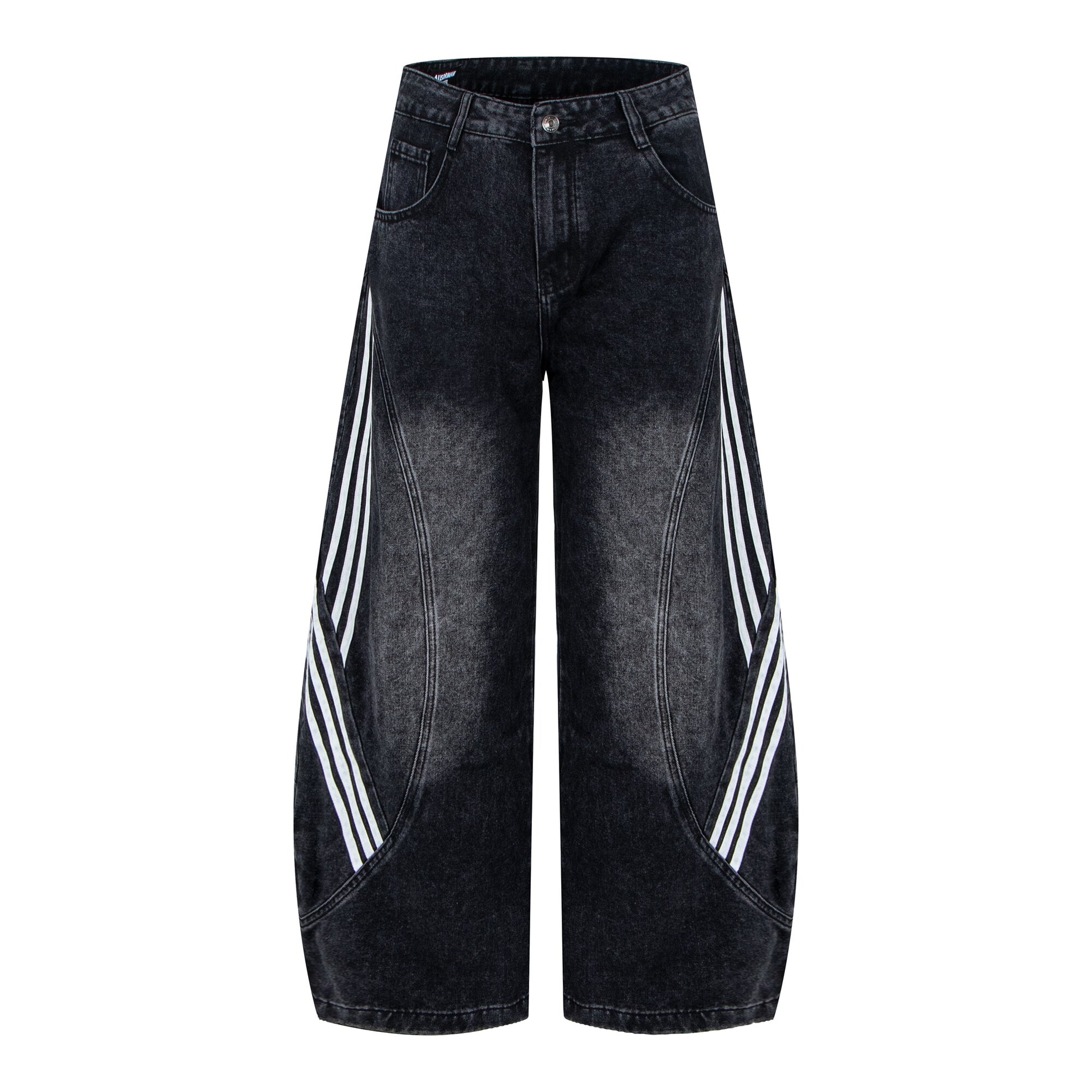 トラックライン ワイドデニム