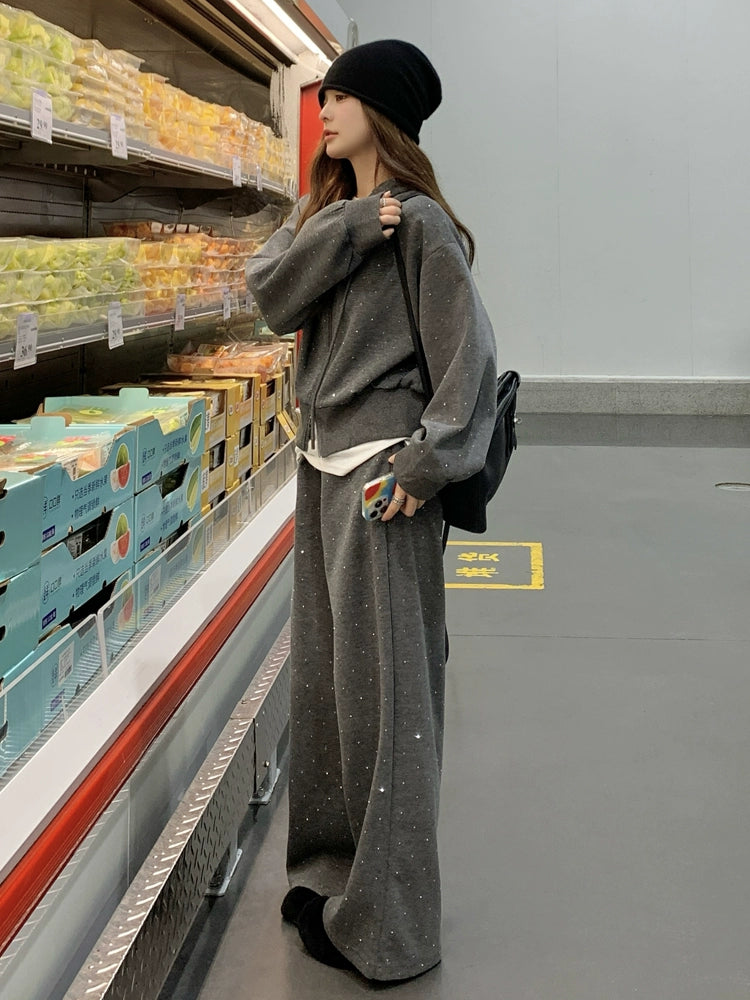 ラインストーンスウェットセットアップ KDS303 – 100StarS ラインストーンスウェットセットアップ KDS303 – 100StarS