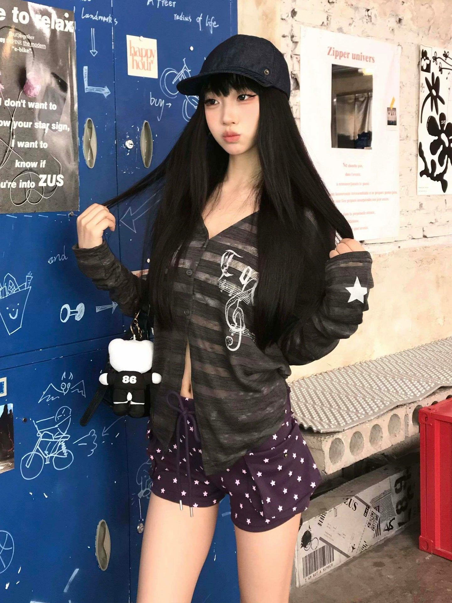 スターストライプカーディガン