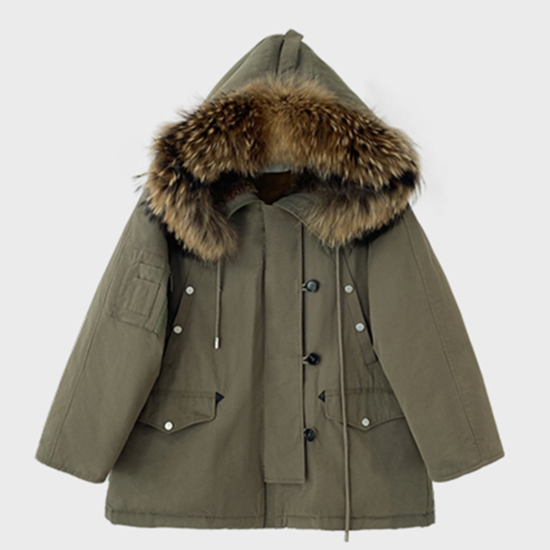 ファーフードミリタリーモッズコート