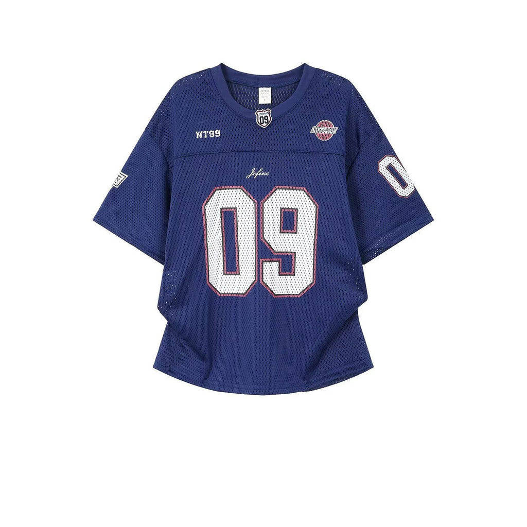 ナンバリングメッシュスポーツTシャツ