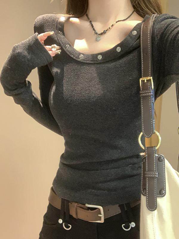 ラウンドネックロングスリーブT