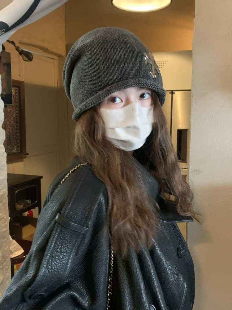 クロスエンブレム ルーズニットビーニー