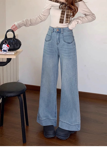 ストレートレッグデニムパンツ