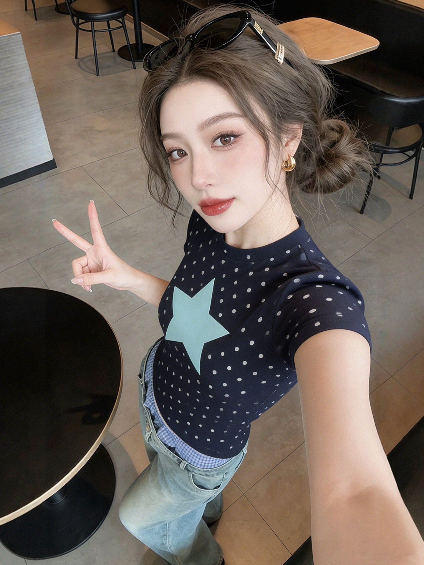 スターグラフィックTシャツ