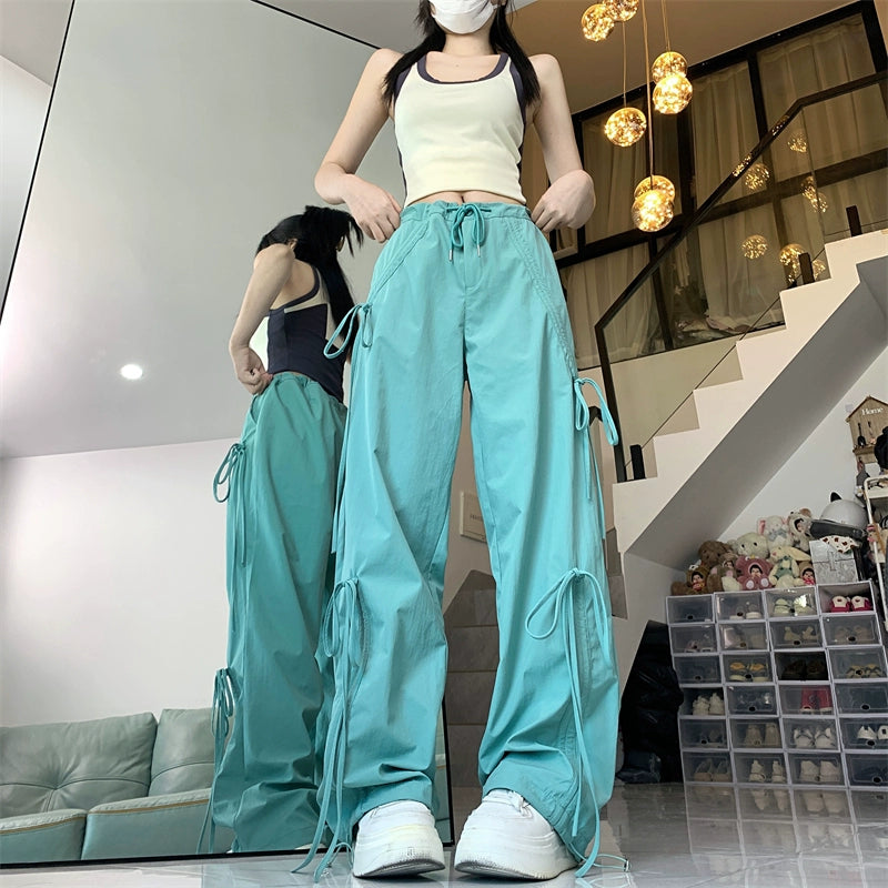 リボンデザインカーゴパンツ KOR348 – 100StarS リボンデザインカーゴパンツ KOR348 – 100StarS