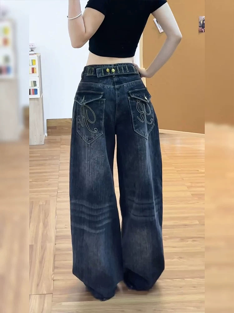 ヴィンテージ刺繍ポケットデニム