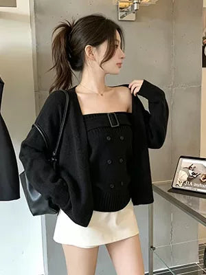 ビスチェカーディニットセット