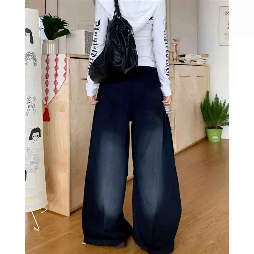 アメリカンテイストワイドスウェットパンツ