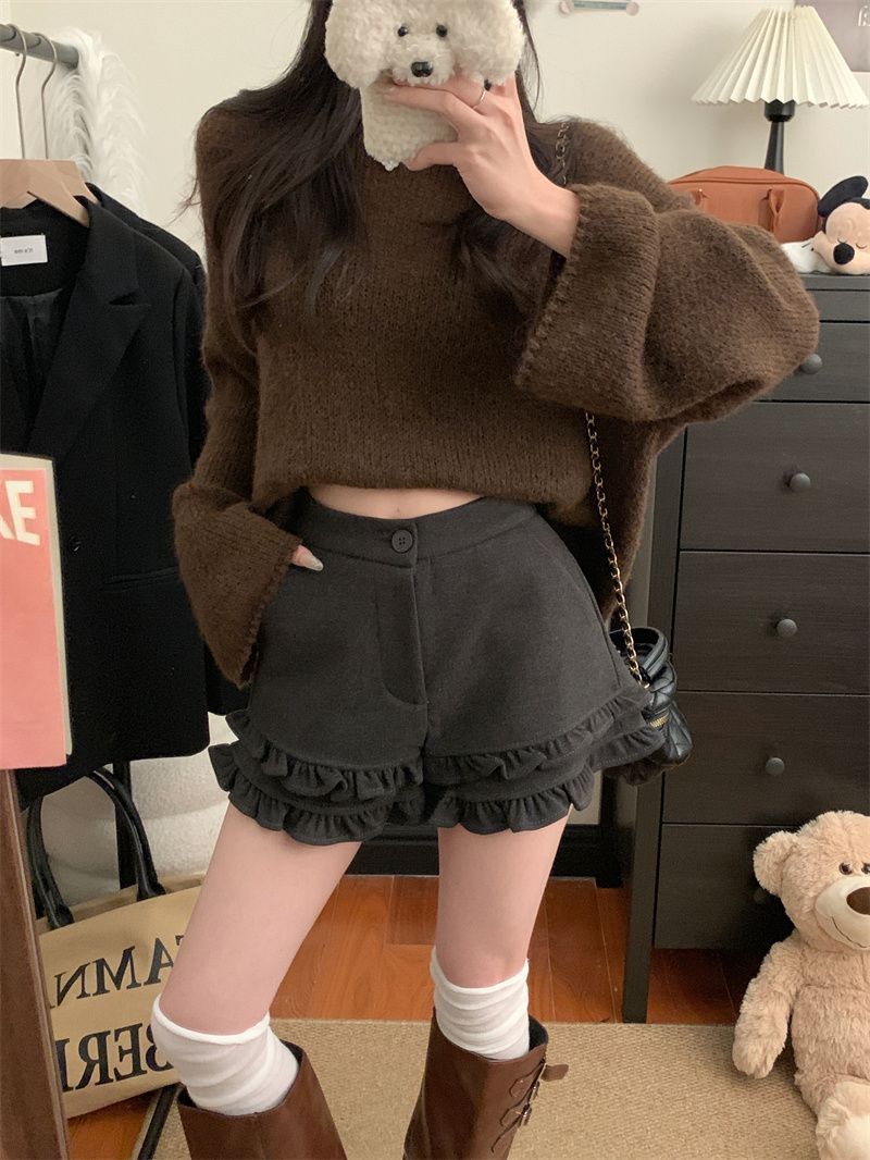ダブルフリルショートパンツ